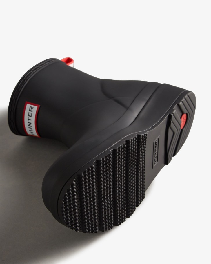 Hunter Women's Play Short Rain Boots Black