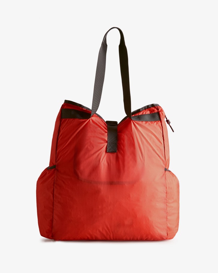 Hunter Ripstop Packable Tote Bag Hunter Red