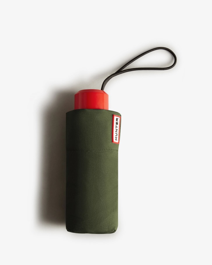 Hunter Mini Compact Umbrella Dark Olive