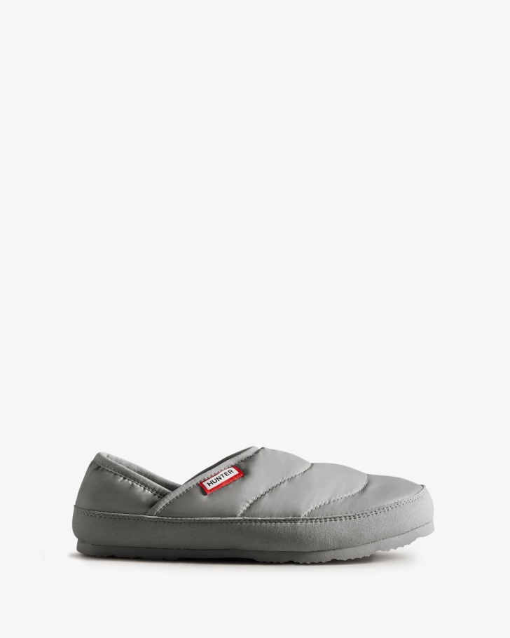 Hunter Women's Puffer Slipper Tundra Grey