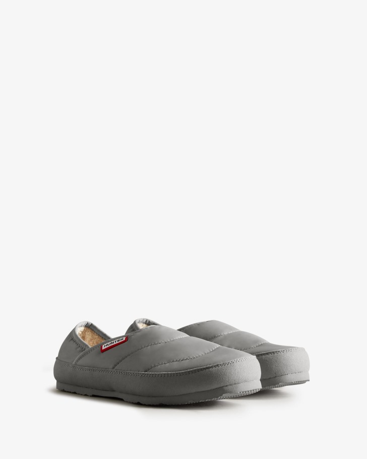 Hunter Women's Puffer Slipper Tundra Grey