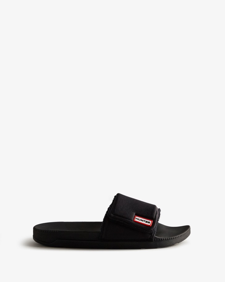 Hunter Men's Adjustable Slides Black