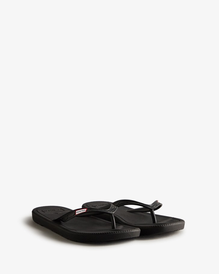 Hunter Women's Flip Flops Black