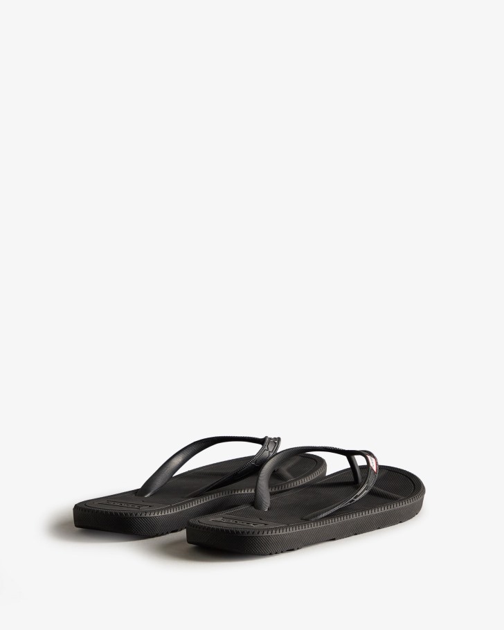 Hunter Women's Flip Flops Black