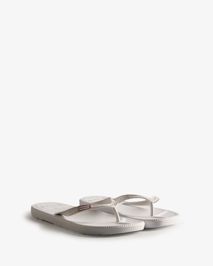 Hunter Women's Flip Flops White