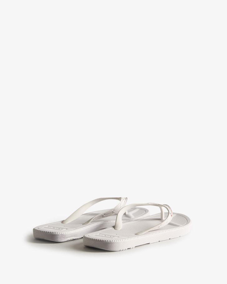 Hunter Women's Flip Flops White