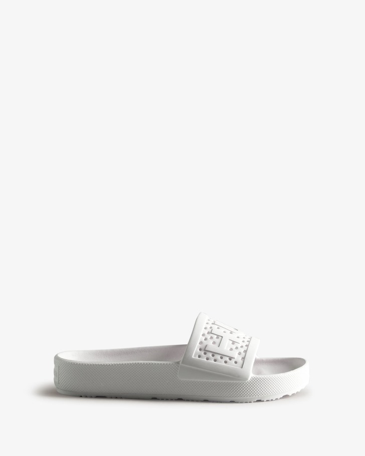 Hunter Women's Lightweight Moulded Sliders White