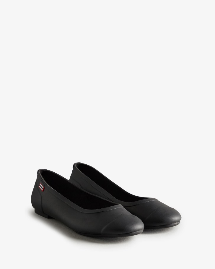 Hunter Women's Tour Ballet Flats Black