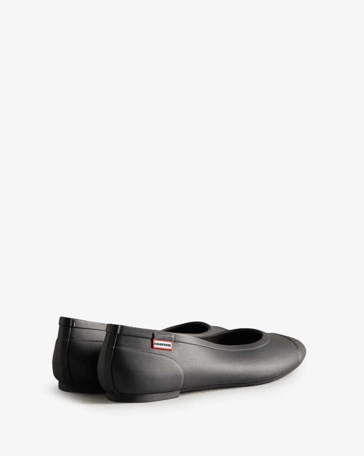 Hunter Women's Tour Ballet Flats Black