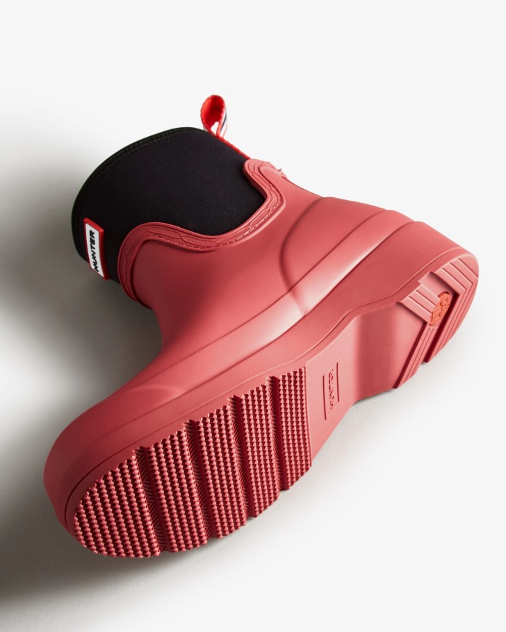 Hunter Women's Play Short Neoprene Rain Boots Glenmore Rose