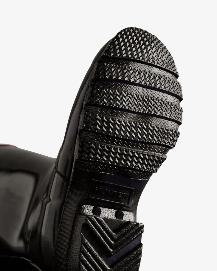 Hunter Original Big Kids (5-11 Years) Gloss Rain Boots Black