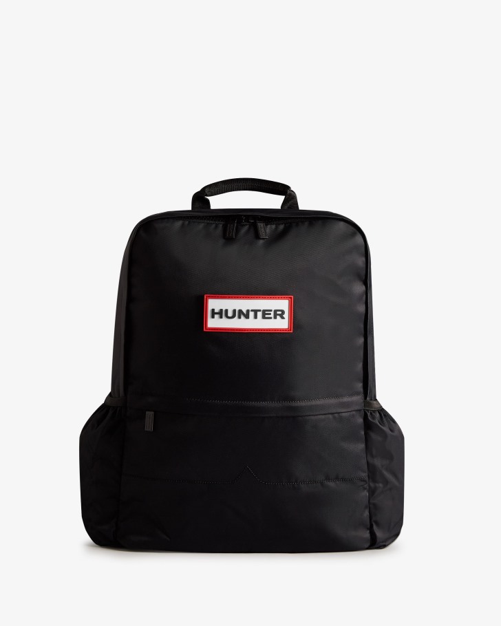 Hunter Nylon Large Backpack Black