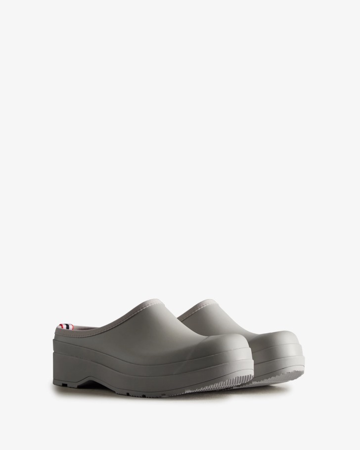 Hunter Men's Play Clogs Zinc Grey