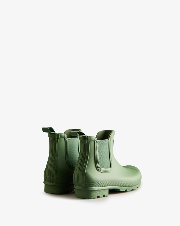 Hunter Men's Original Chelsea Boots Fell Green