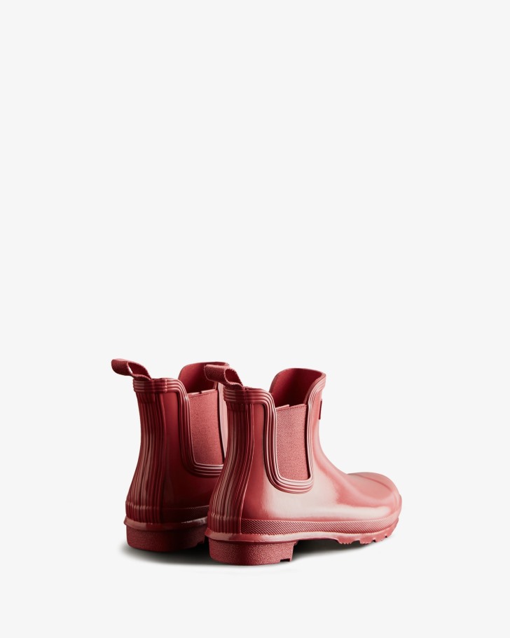 Hunter Women's Original Gloss Chelsea Boots Glenmore Rose