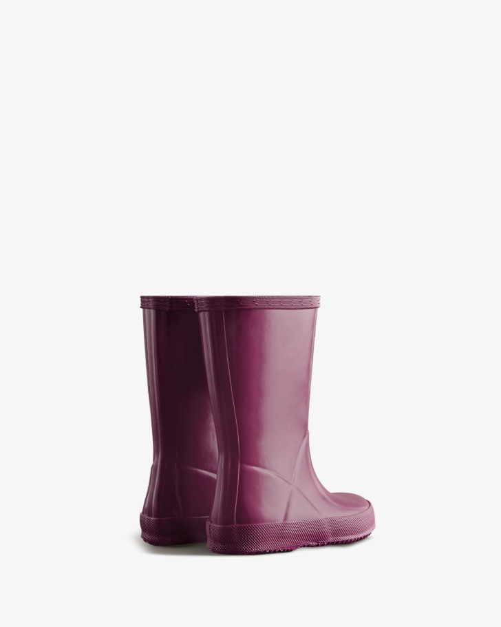 Hunter Original Kids First (18 Months-8 Years) Gloss Rain Boots Violet