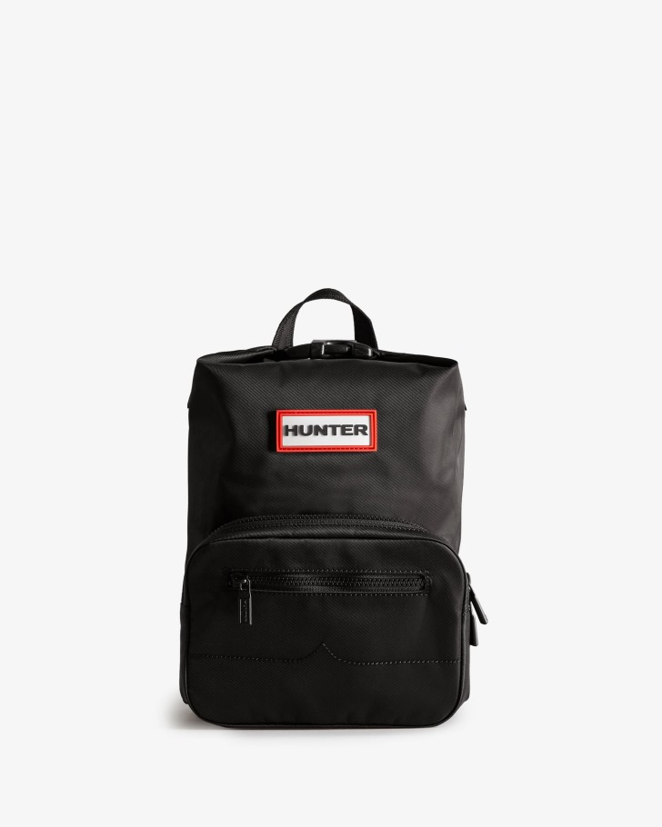 Hunter Mini Nylon Pioneer Top Clip Backpack Black