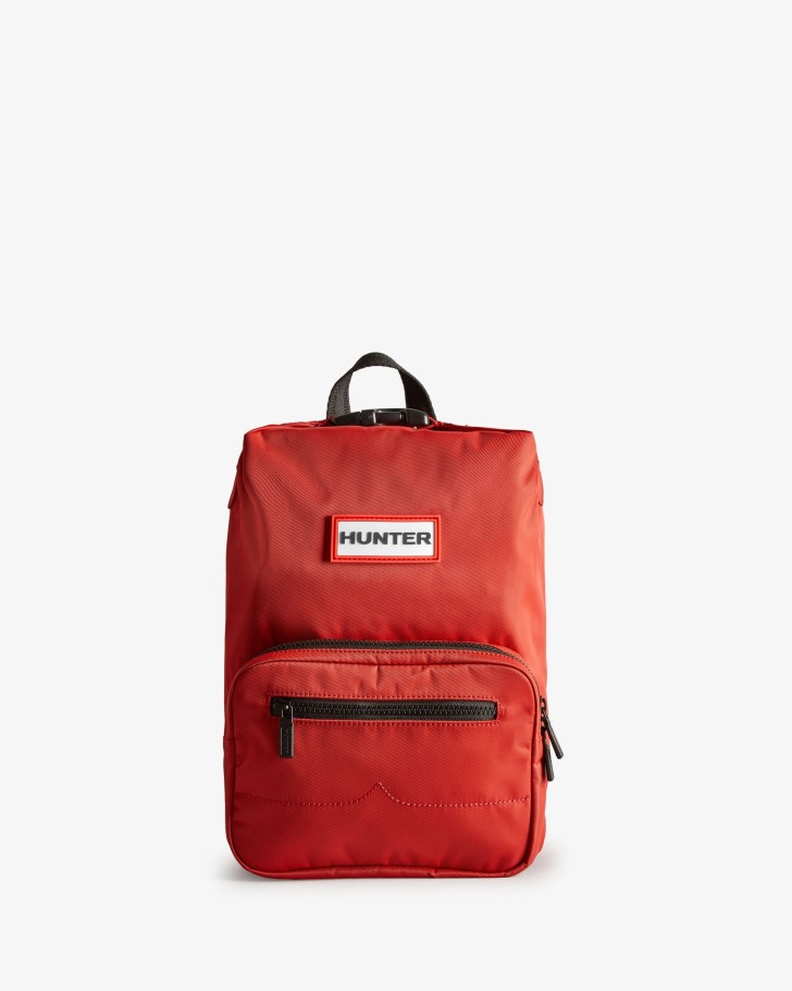 Hunter Mini Nylon Pioneer Top Clip Backpack Military Red
