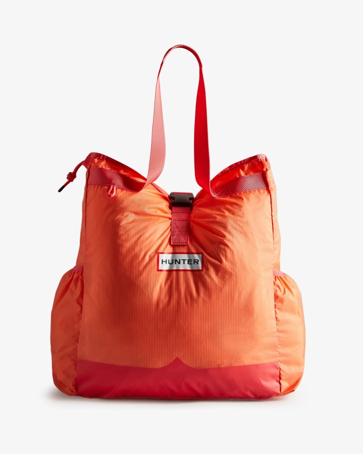 Hunter Ripstop Packable Tote Bag Sun-Cup Orange