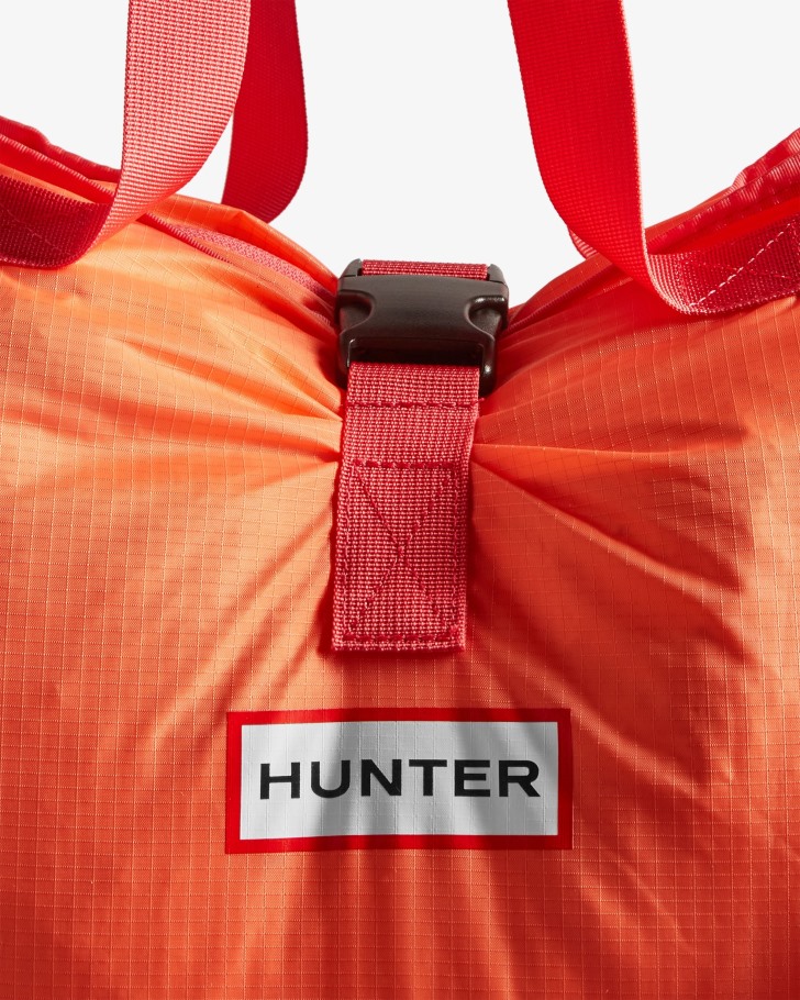 Hunter Ripstop Packable Tote Bag Sun-Cup Orange