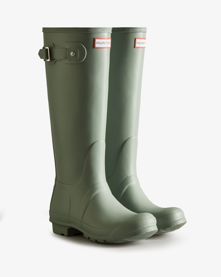 Hunter Women's Original Tall Rain Boots Sweet Gale Green