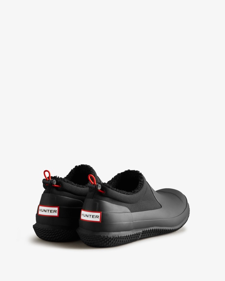 Hunter Men's Insulated Vegan Shearling Shoe Black