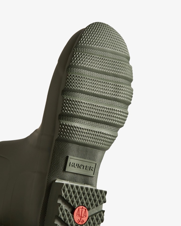 Hunter Men's Original Short Rain Boots Dark Olive