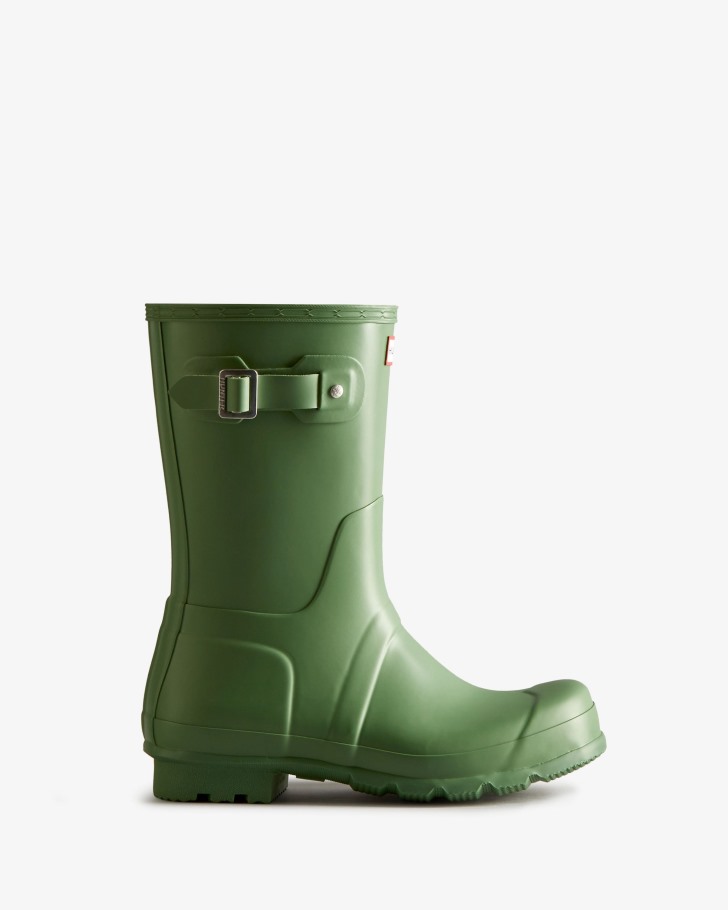 Hunter Men's Original Short Rain Boots Fell Green
