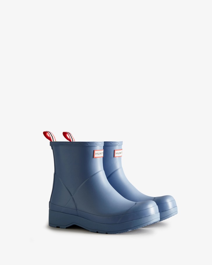 Hunter Men's Play Short Rain Boots Stornoway Blue