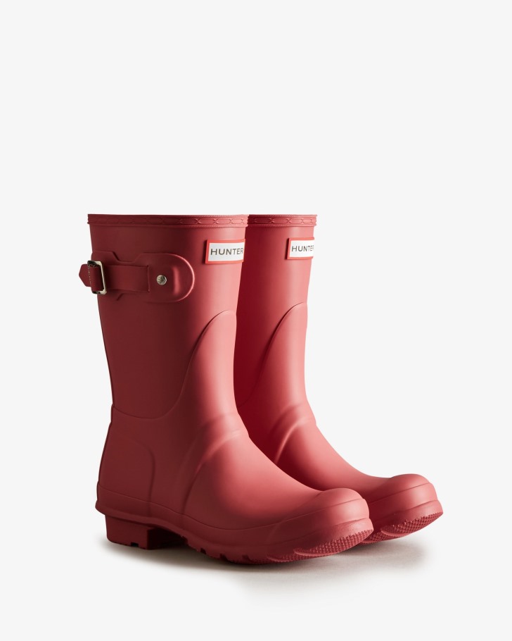 Hunter Women's Original Short Rain Boots Glenmore Rose