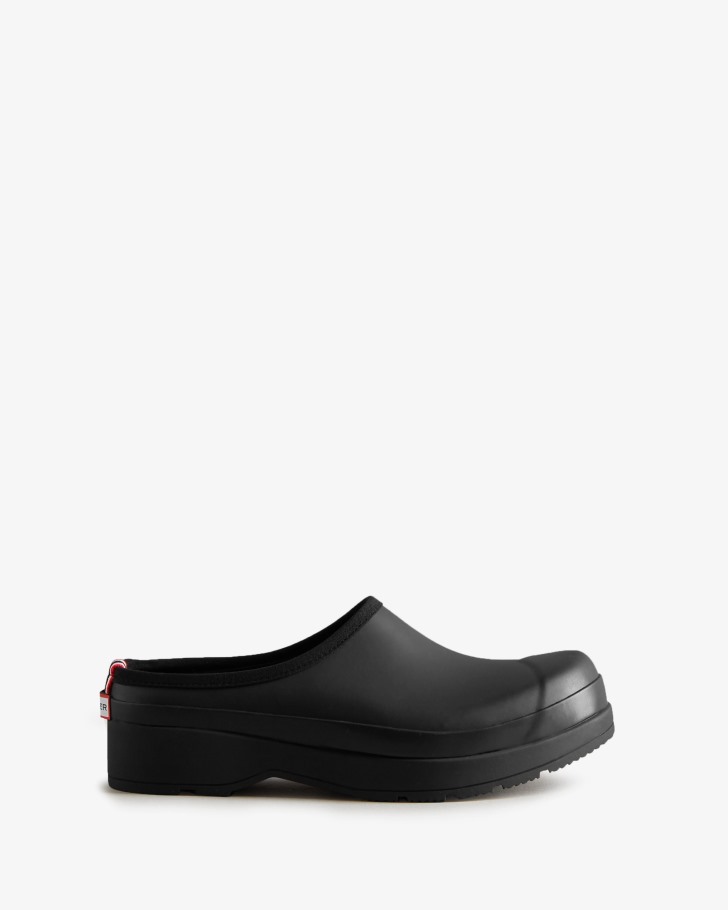 Hunter Men's Play Clogs Black