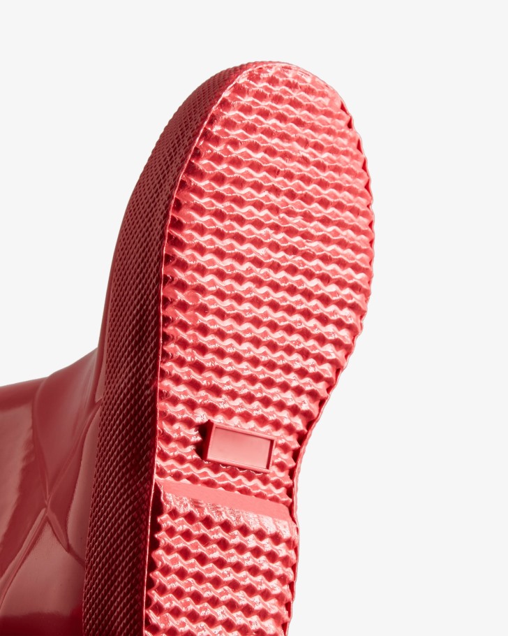 Hunter Original Kids First (18 Months-8 Years) Gloss Rain Boots Rowan Pink