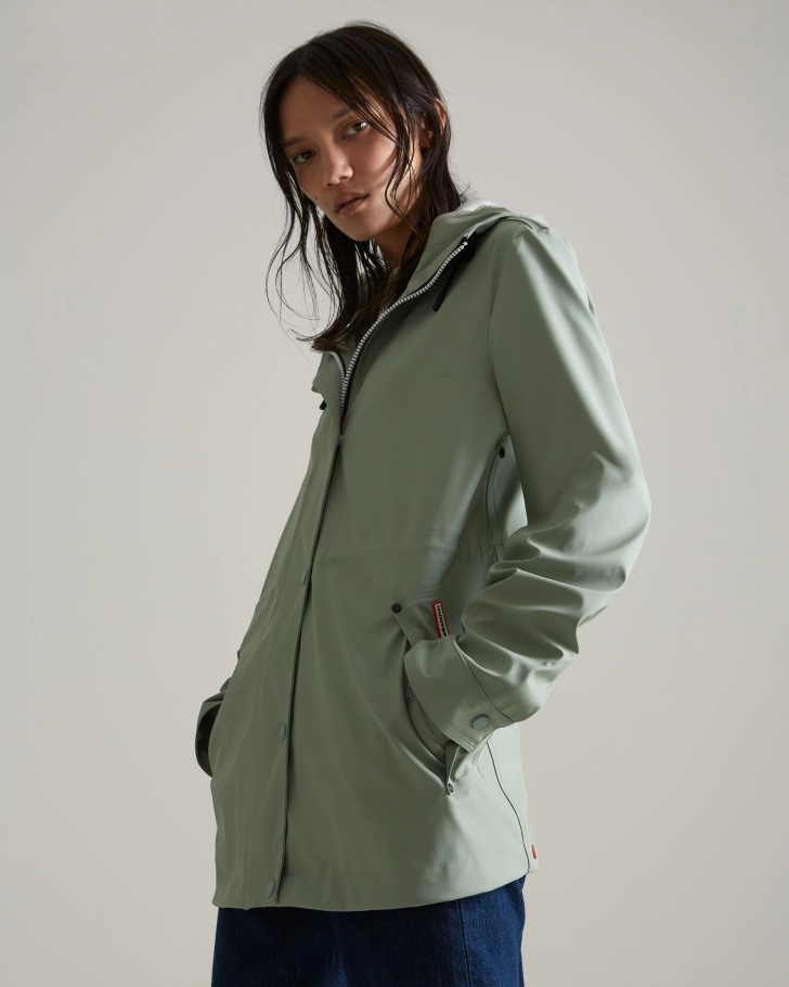 Hunter Women's Lightweight Waterproof Jacket Sweet Gale Green