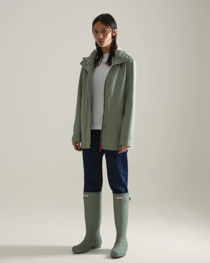 Hunter Women's Lightweight Waterproof Jacket Sweet Gale Green