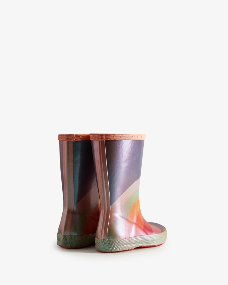 Hunter Kids First (18 Months-8 Years) Nebula Rainbow Rain Boots
