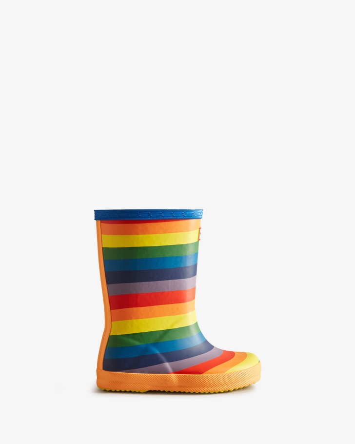 Hunter Kids First (18 Months-8 Years) Rainbow Rain Boots Multicoloured
