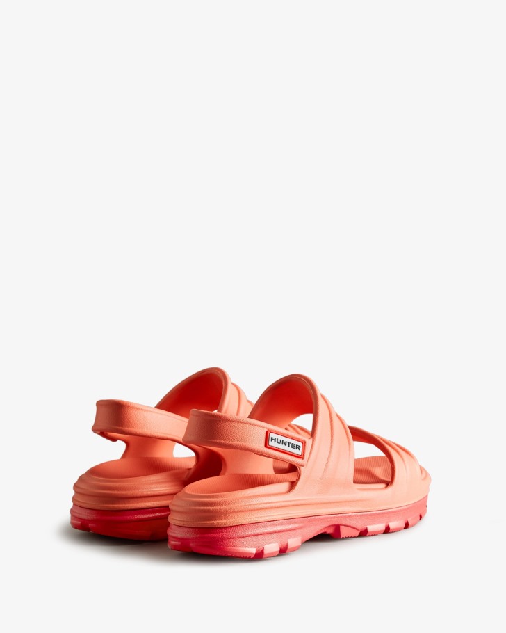 Hunter Women's BLOOM Sandal Sun-Cup Orange-Rowan Pink