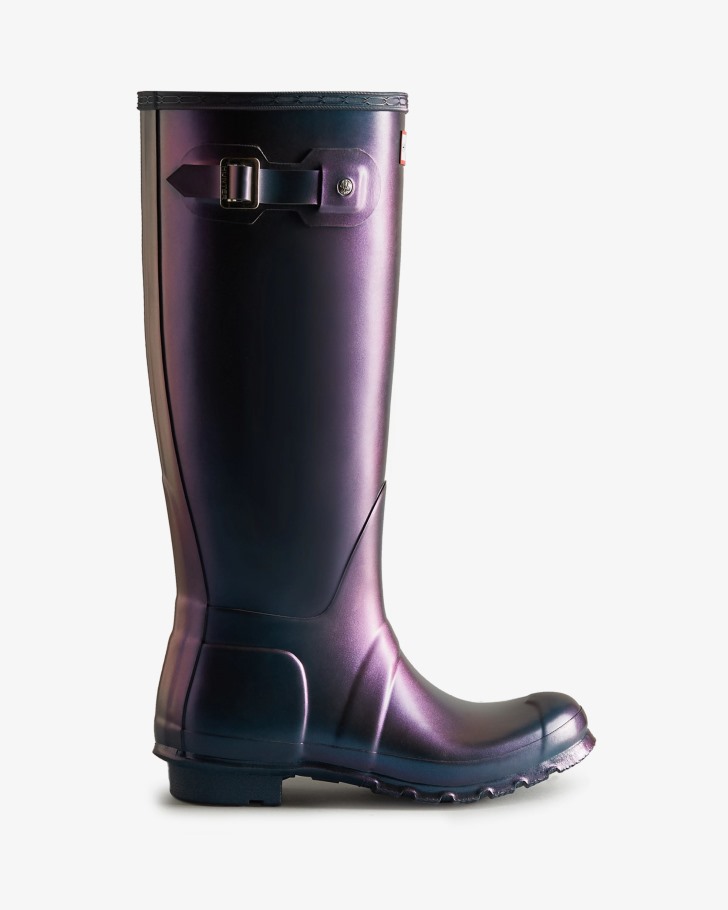 Hunter Women's Nebula Tall Rain Boots Stornoway Blue