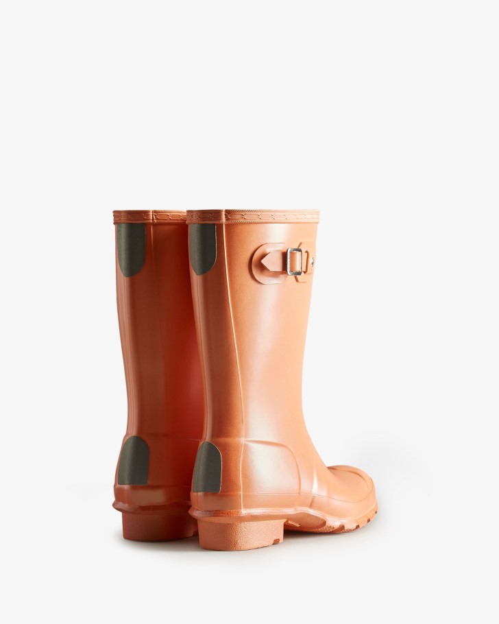 Hunter Big Kids (5-11 Years) Nebula Rain Boots Summit Rise Peach