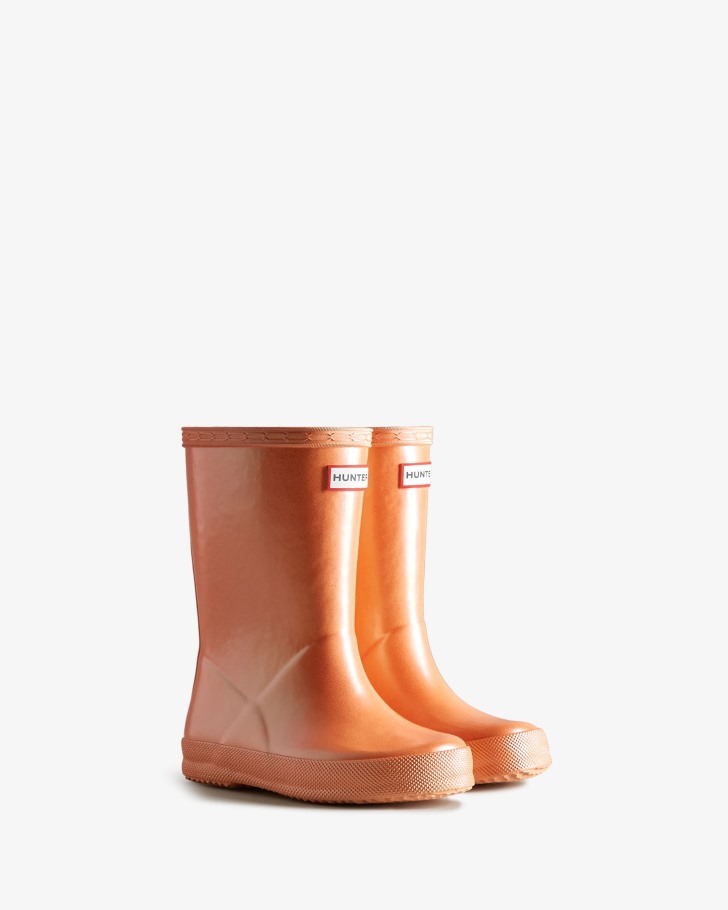 Hunter Kids First (18 Months-8 Years) Nebula Rain Boots Summit Rise Peach