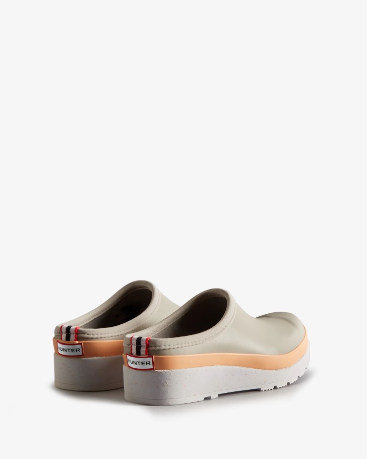 Hunter Women's Play Speckle Sole Clogs Steall Grey-Summit Rise Peach