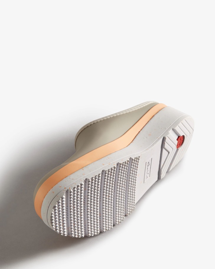 Hunter Women's Play Speckle Sole Clogs Steall Grey-Summit Rise Peach