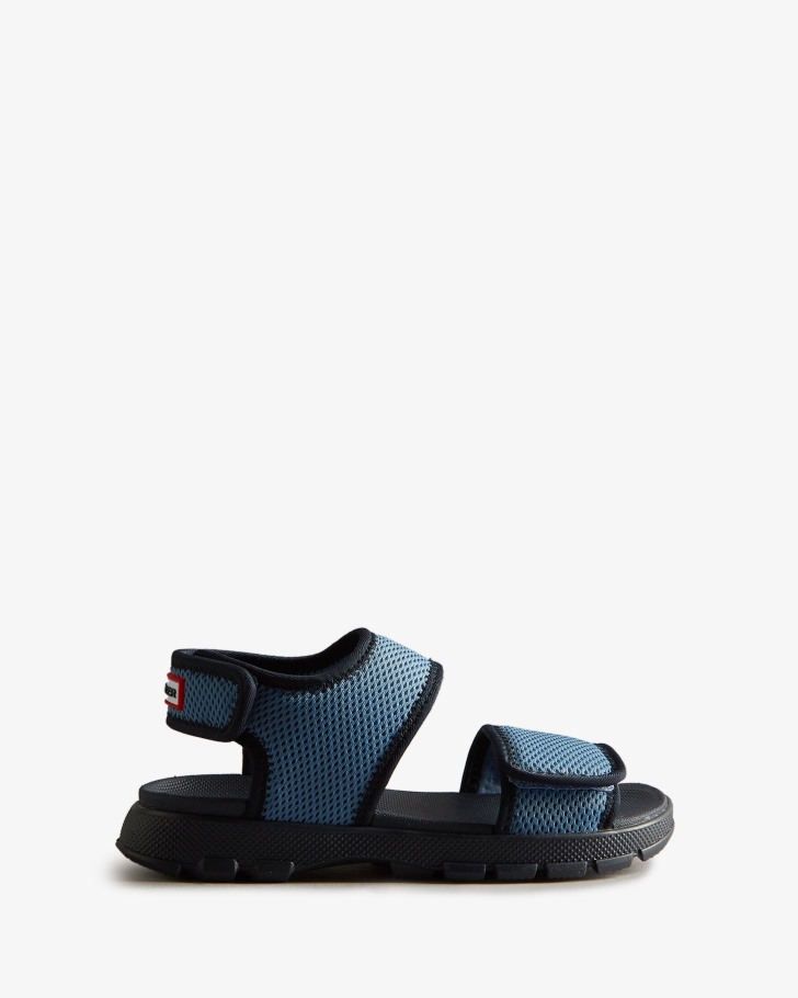 Hunter Big Kids (5-9 Years) Mesh Outdoor Walking Sandals Stornoway Blue-Navy