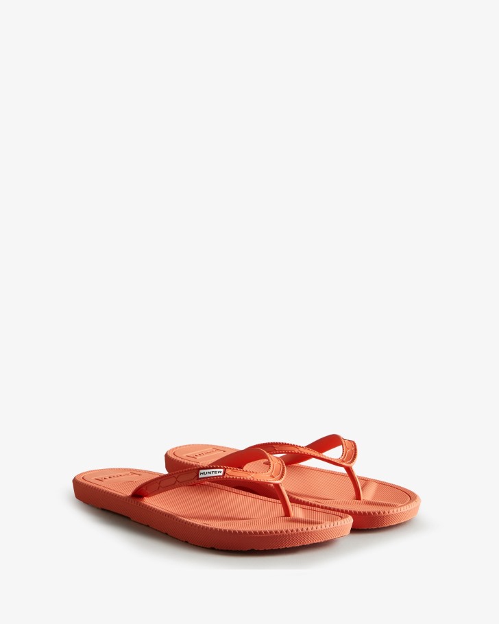 Hunter Women's Flip Flops Sun-Cup Orange