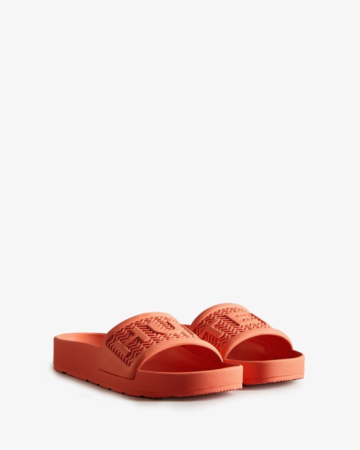 Hunter Women's BLOOM Slides Sun-Cup Orange