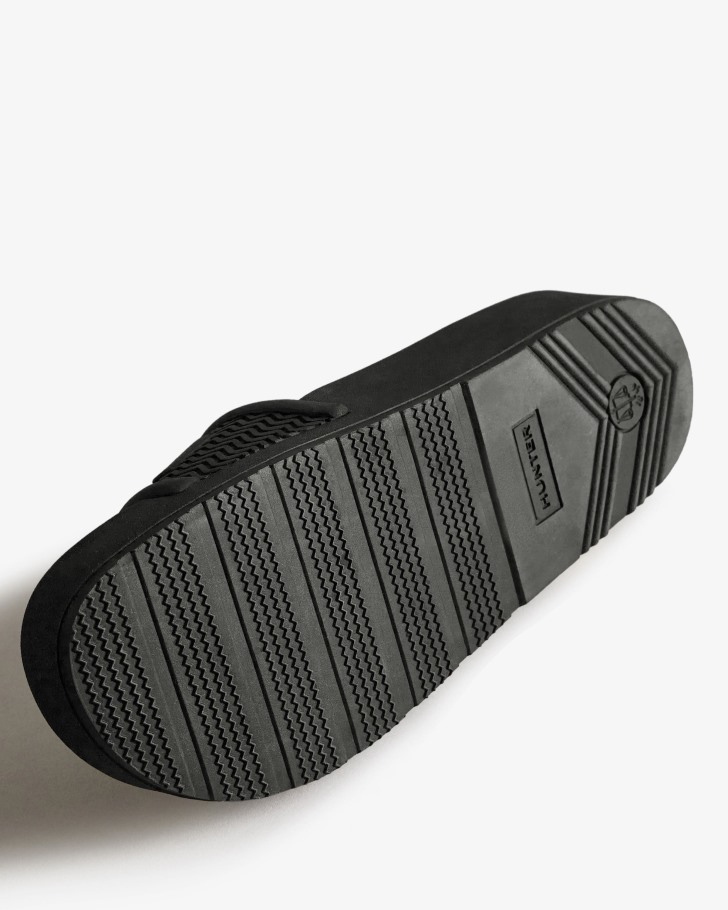Hunter Men's BLOOM Slides Black