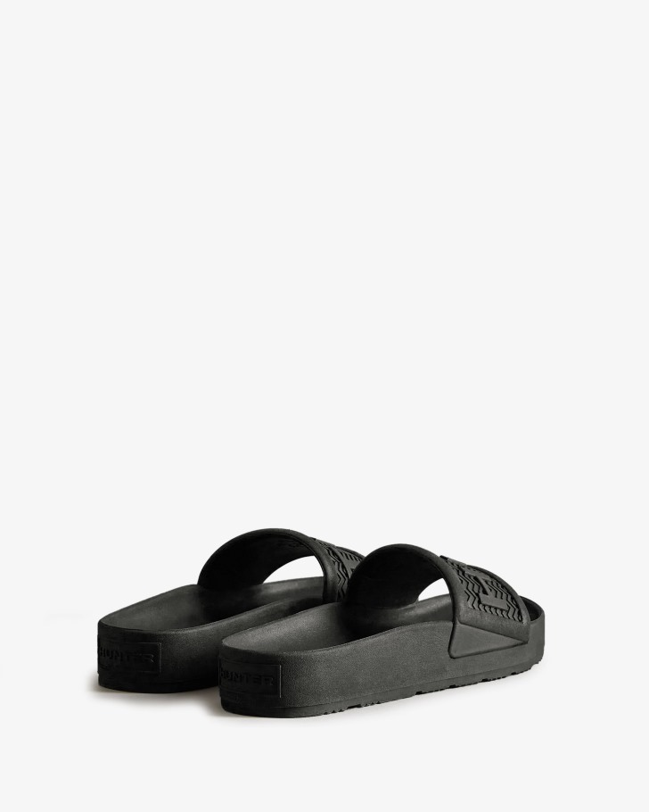 Hunter Women's BLOOM Slides Black