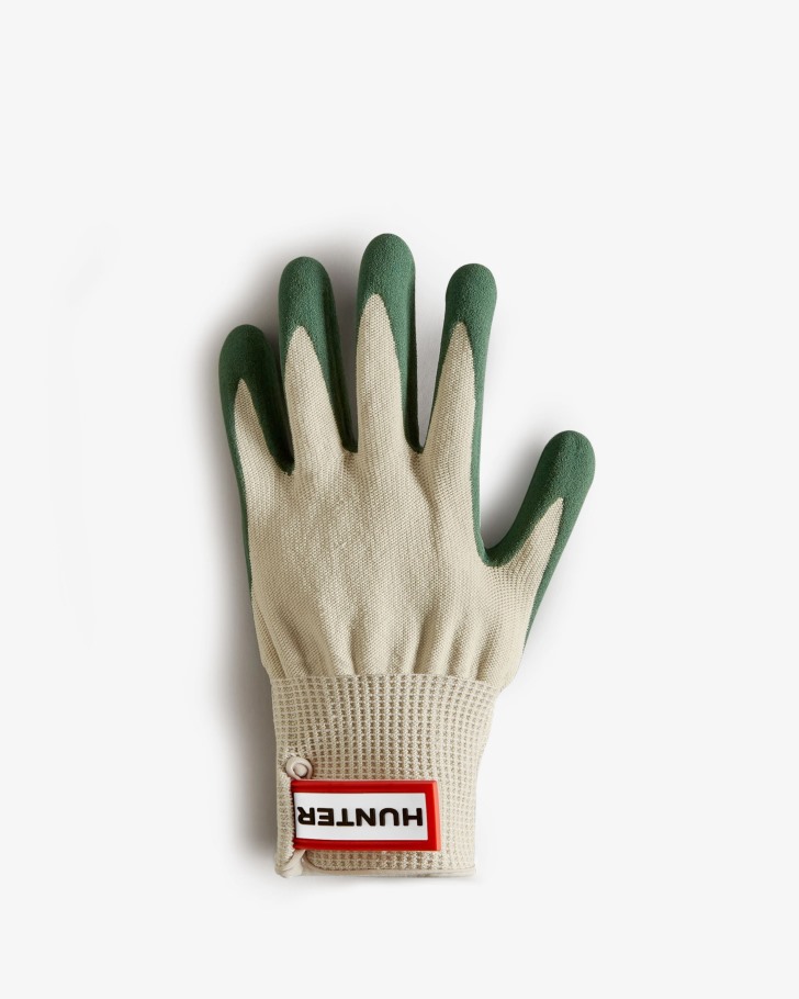 Hunter Rubberized Gardening Gloves Hunter Green