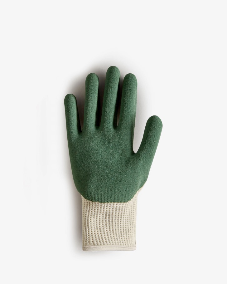 Hunter Rubberized Gardening Gloves Hunter Green