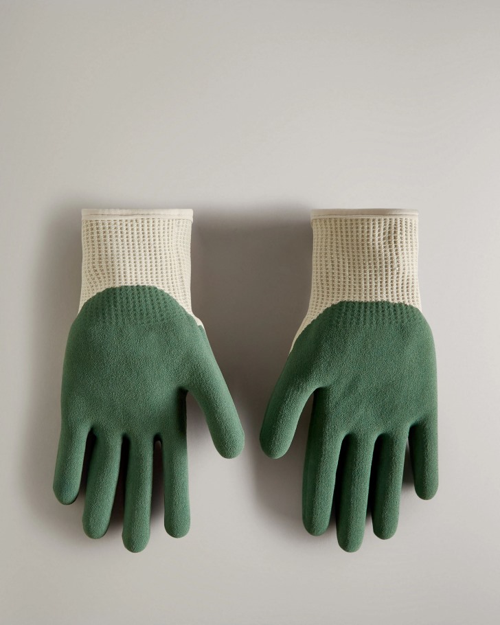 Hunter Rubberized Gardening Gloves Hunter Green